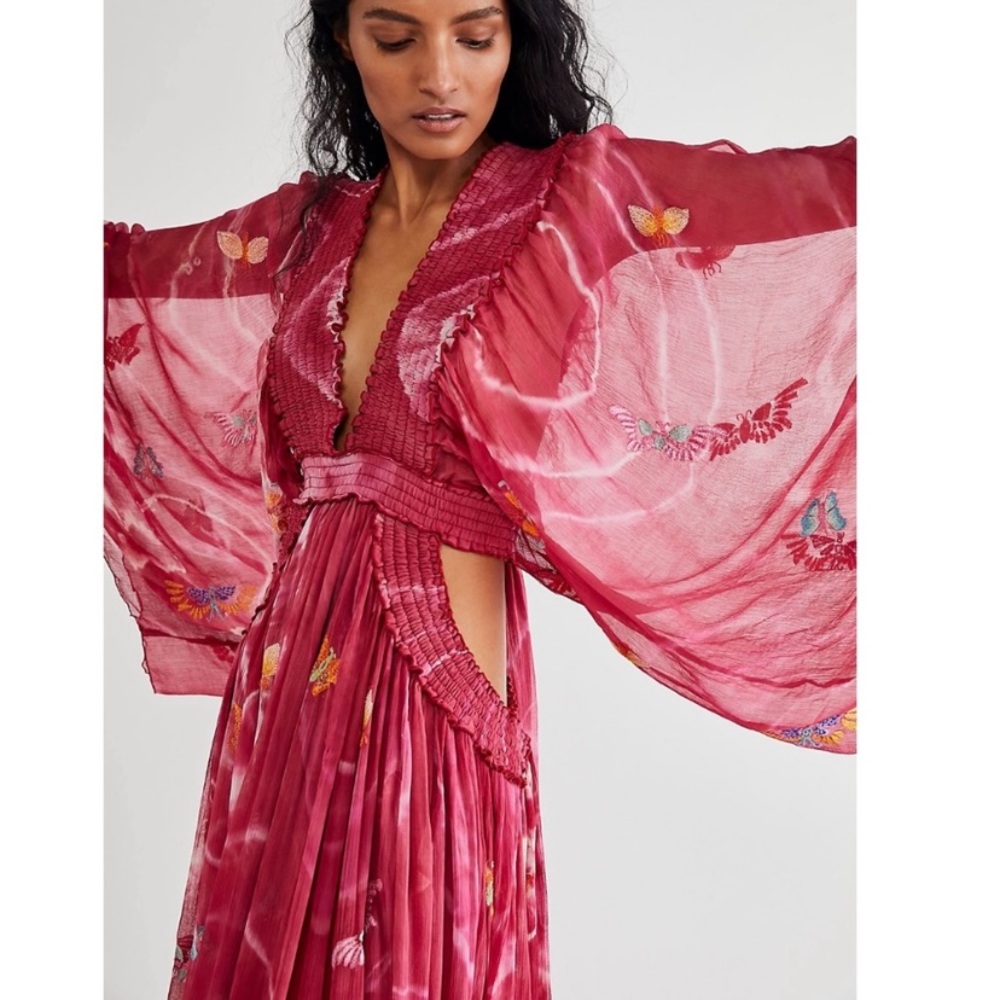 FILLYBOO madame butterfly dress and matching scarf NWT